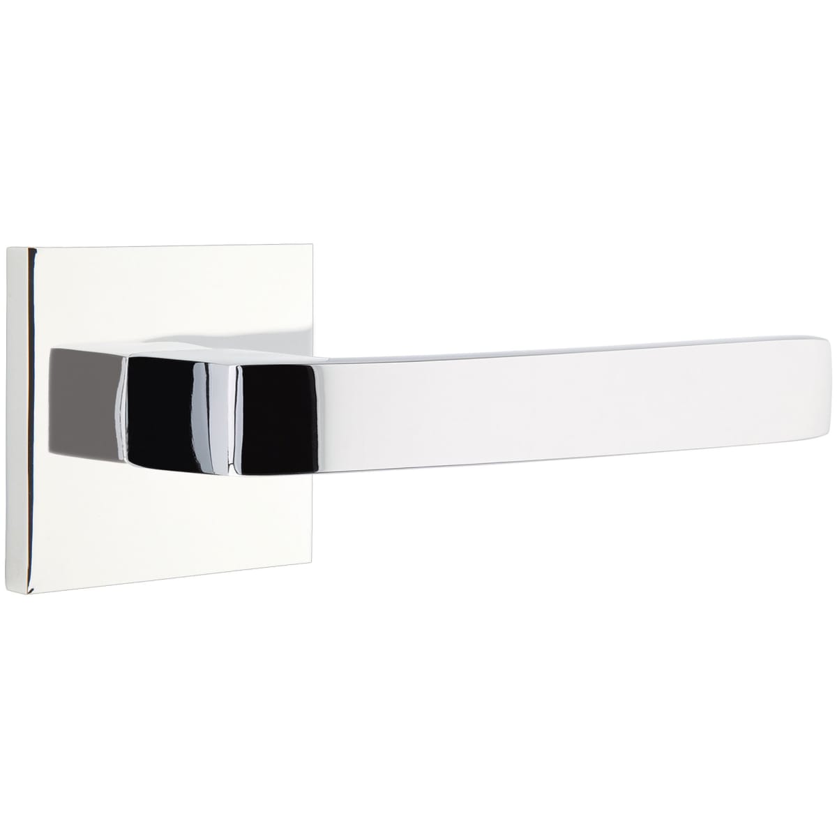 Emtek Breslin Passage Door Lever Set from the Brass Modern Collection