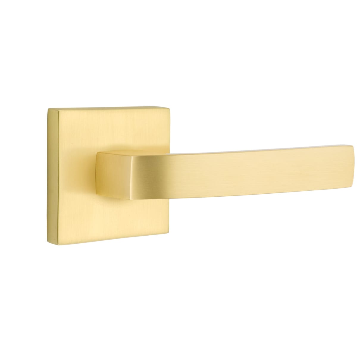 Emtek Breslin Passage Door Lever Set from the Brass Modern Collection