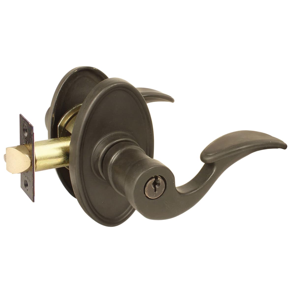 Emtek Siena Single Cylinder Keyed Entry Lost Wax Cast Bronze Leverset