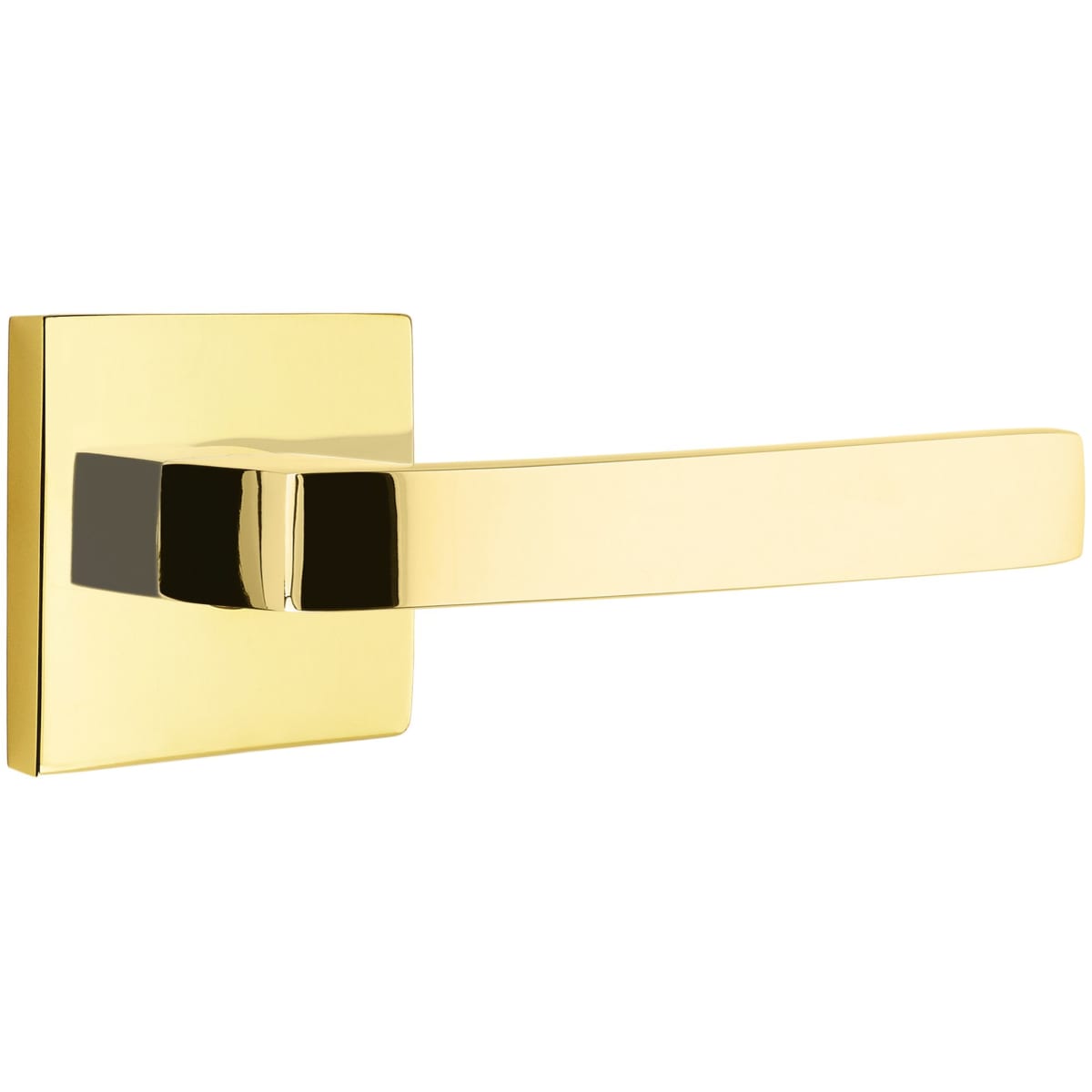 Emtek Breslin Passage Door Lever Set from the Brass Modern Collection