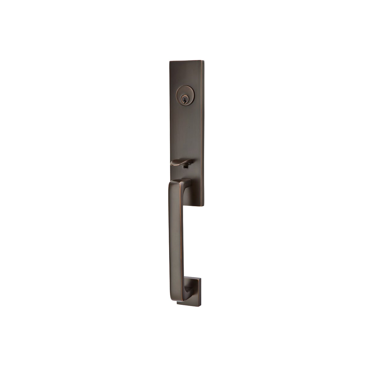 Emtek Davos Dummy Door Handleset from the Brass Modern Series