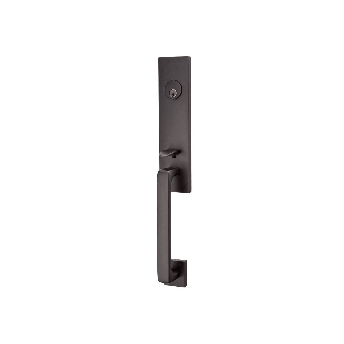 Emtek Davos Dummy Door Handleset from the Brass Modern Series