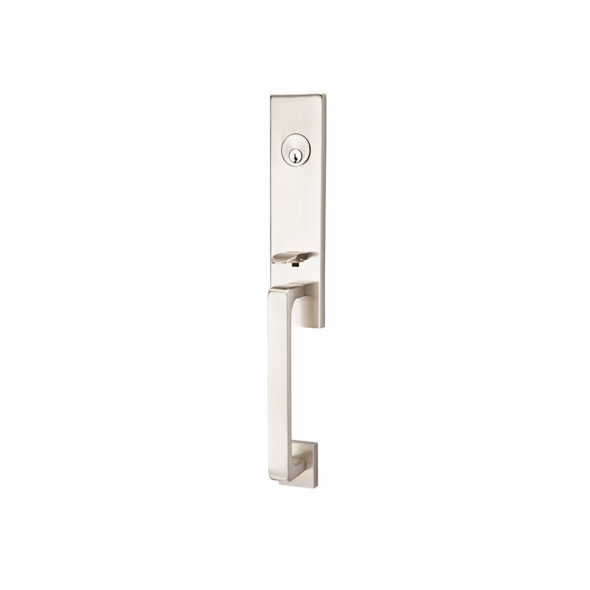 Emtek Davos Dummy Door Handleset from the Brass Modern Series