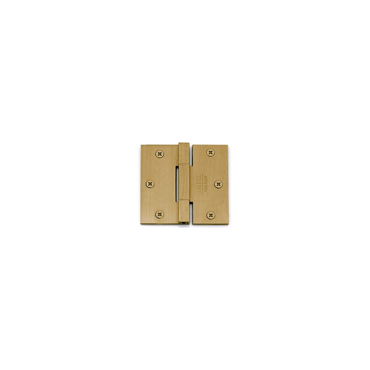 Emtek 3-1/2 Inch x 3-1/2 Inch Plain Bearing Square Corner Mortise Hinge - Two Hinges