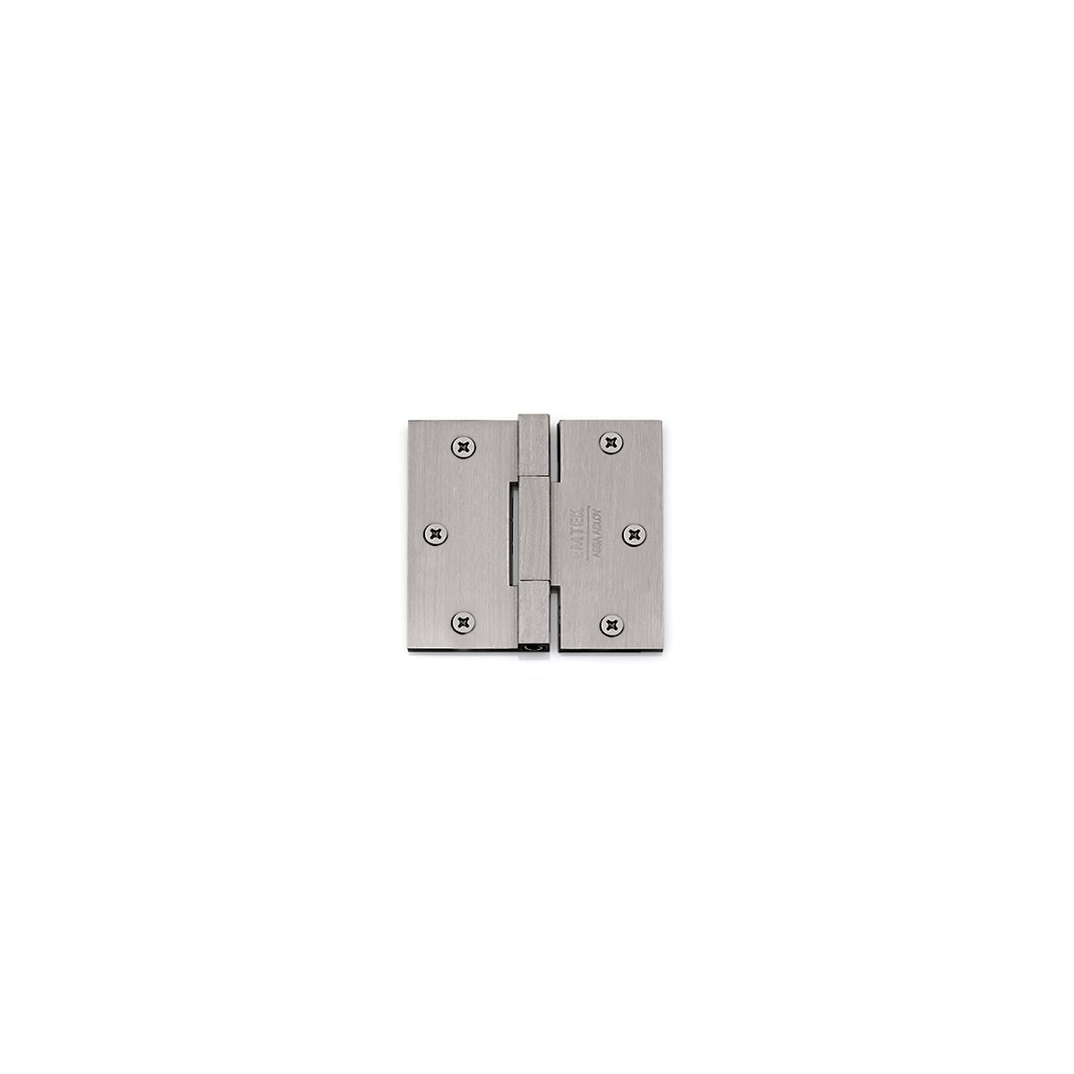 Emtek 3-1/2 Inch x 3-1/2 Inch Plain Bearing Square Corner Mortise Hinge - Two Hinges