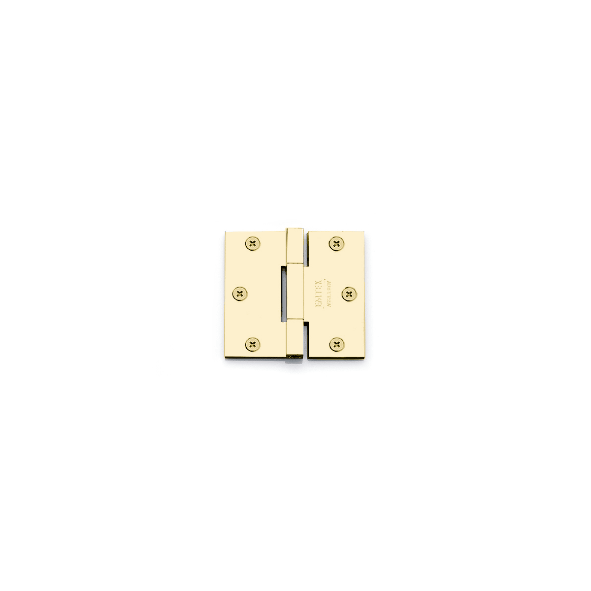 Emtek 3-1/2 Inch x 3-1/2 Inch Plain Bearing Square Corner Mortise Hinge - Two Hinges