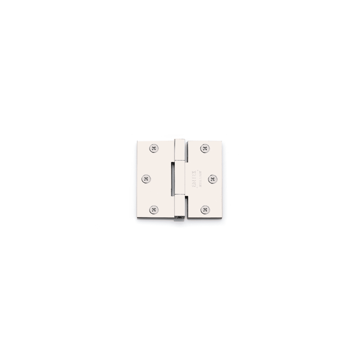 Emtek 3-1/2 Inch x 3-1/2 Inch Plain Bearing Square Corner Mortise Hinge - Two Hinges