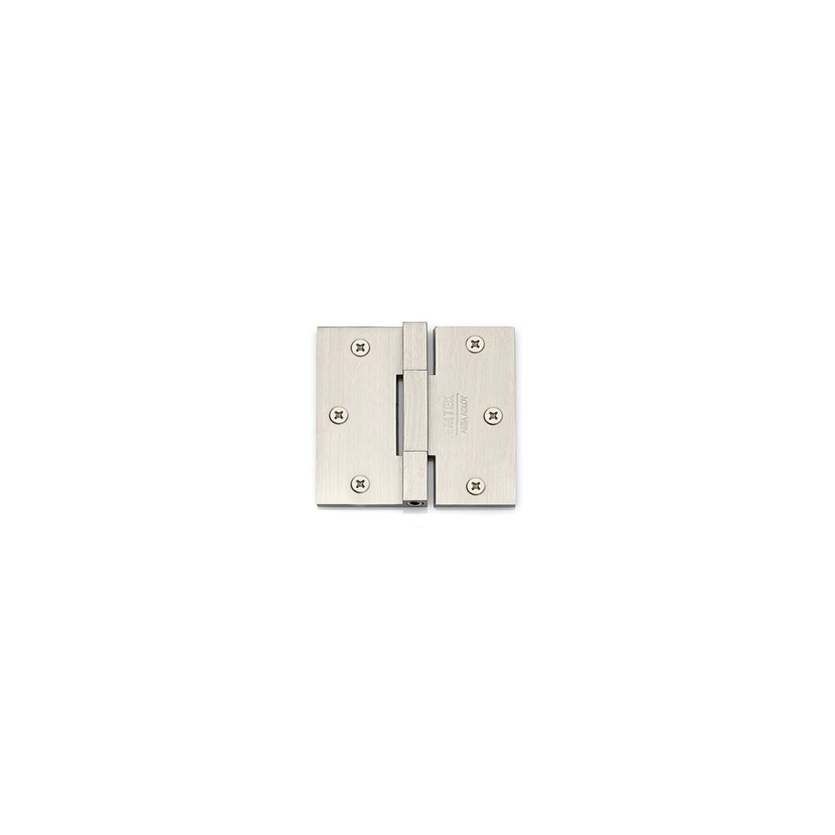 Emtek 3-1/2 Inch x 3-1/2 Inch Plain Bearing Square Corner Mortise Hinge - Two Hinges