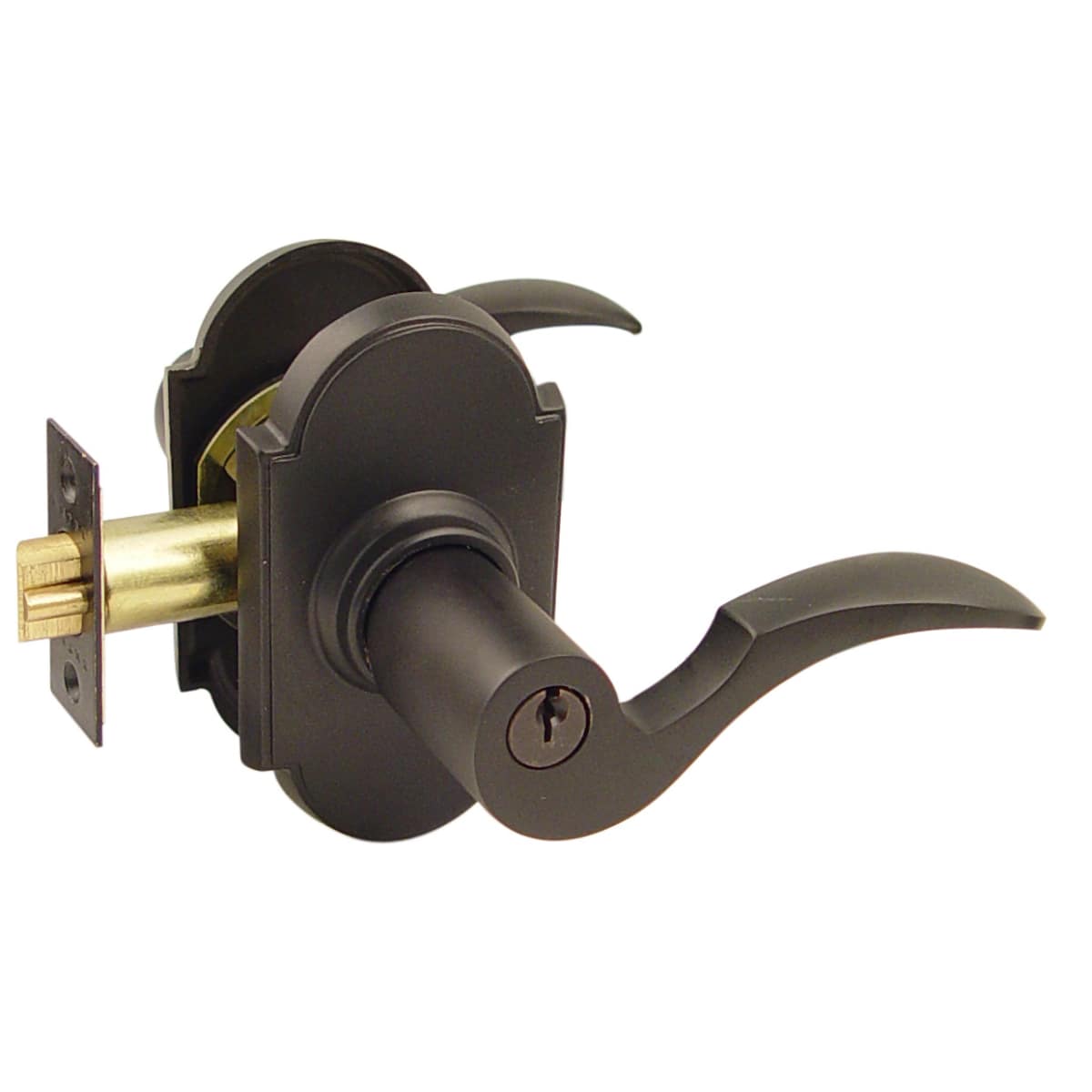 Emtek Cortina Reversible Non-Turning Two-Sided Dummy Door Lever Set from the Classic Brass Collection