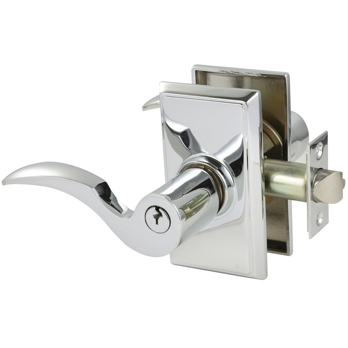Emtek Cortina Reversible Non-Turning Two-Sided Dummy Door Lever Set from the Classic Brass Collection