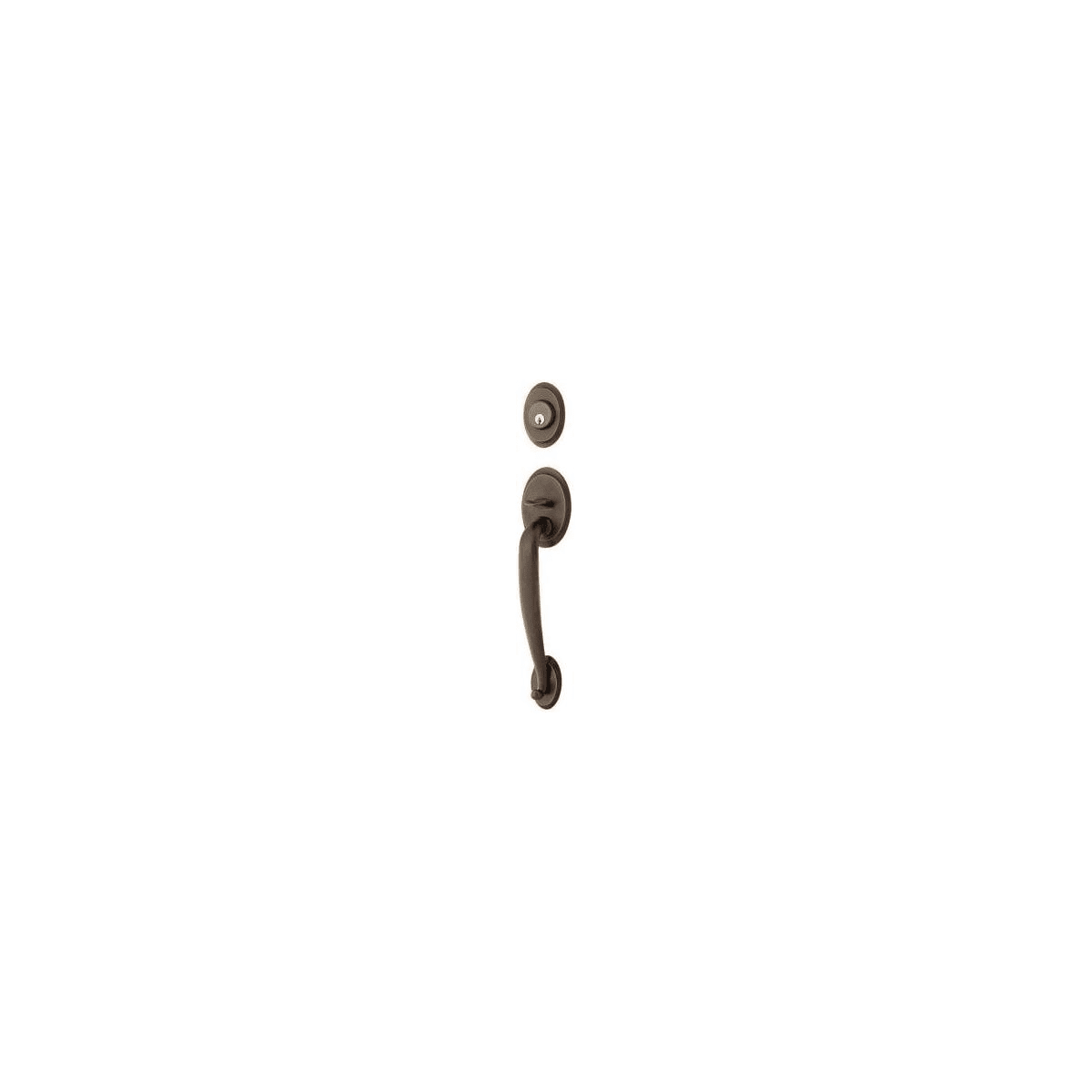 Emtek Saratoga Double Cylinder Keyed Entry Classic Brass Handleset