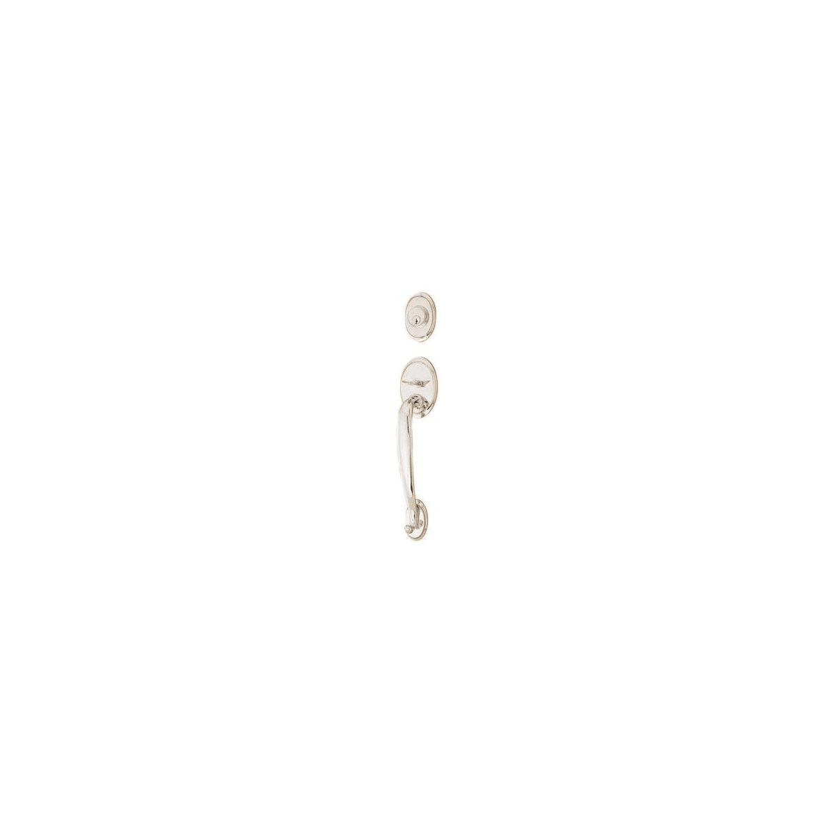 Emtek Saratoga Double Cylinder Keyed Entry Classic Brass Handleset