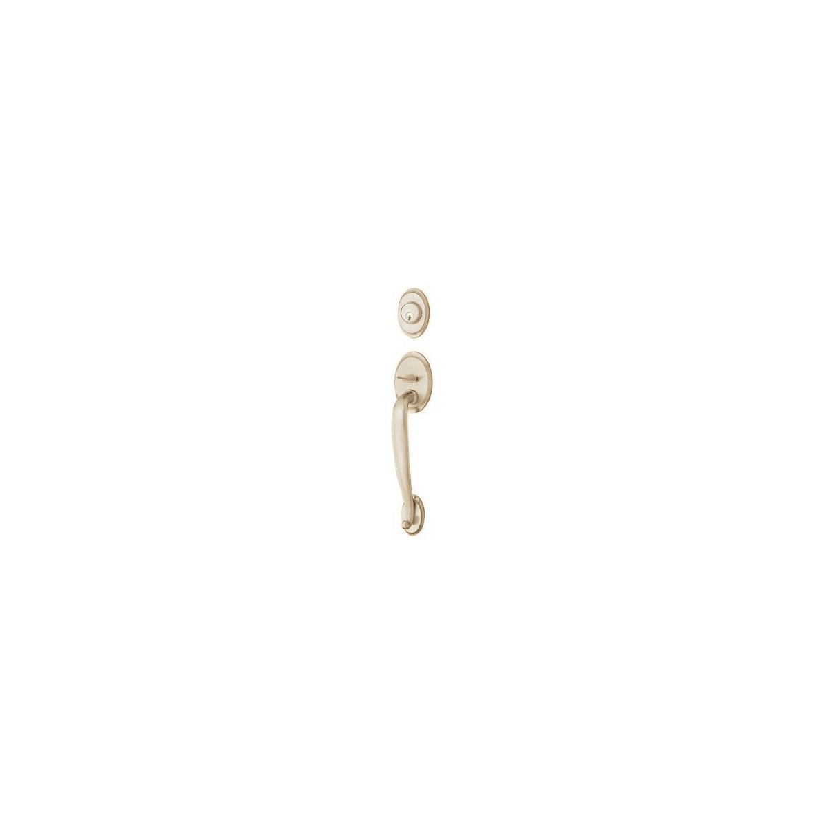 Emtek Saratoga Double Cylinder Keyed Entry Classic Brass Handleset