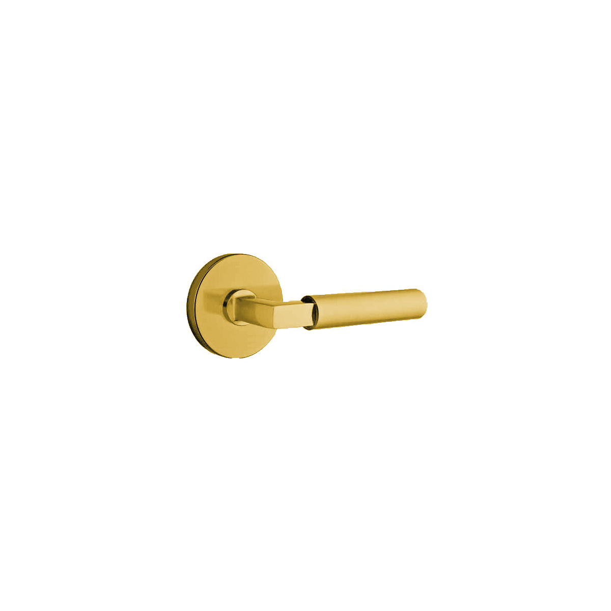 Emtek Hercules Privacy Door Lever Set from the Modern Brass Collection