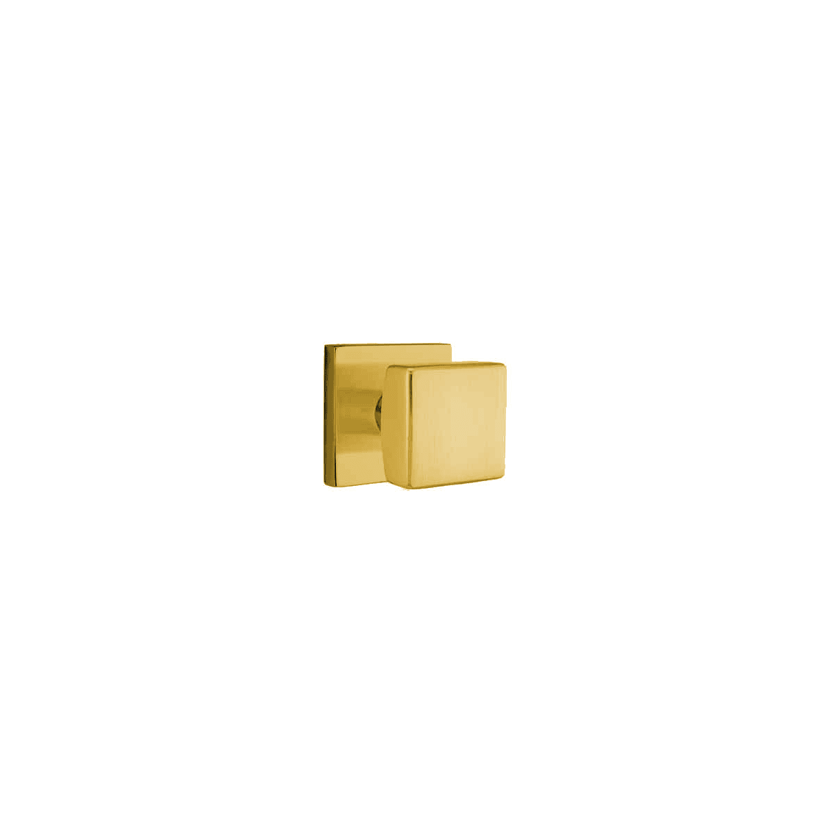 Emtek Square Knob Brass Modern Passage Door Knobset with the CF Mechanism