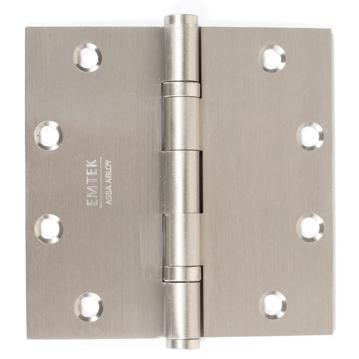 Emtek 5" x 5" Solid Brass Ball Bearing Square Corner Mortise Door Hinge - Pair