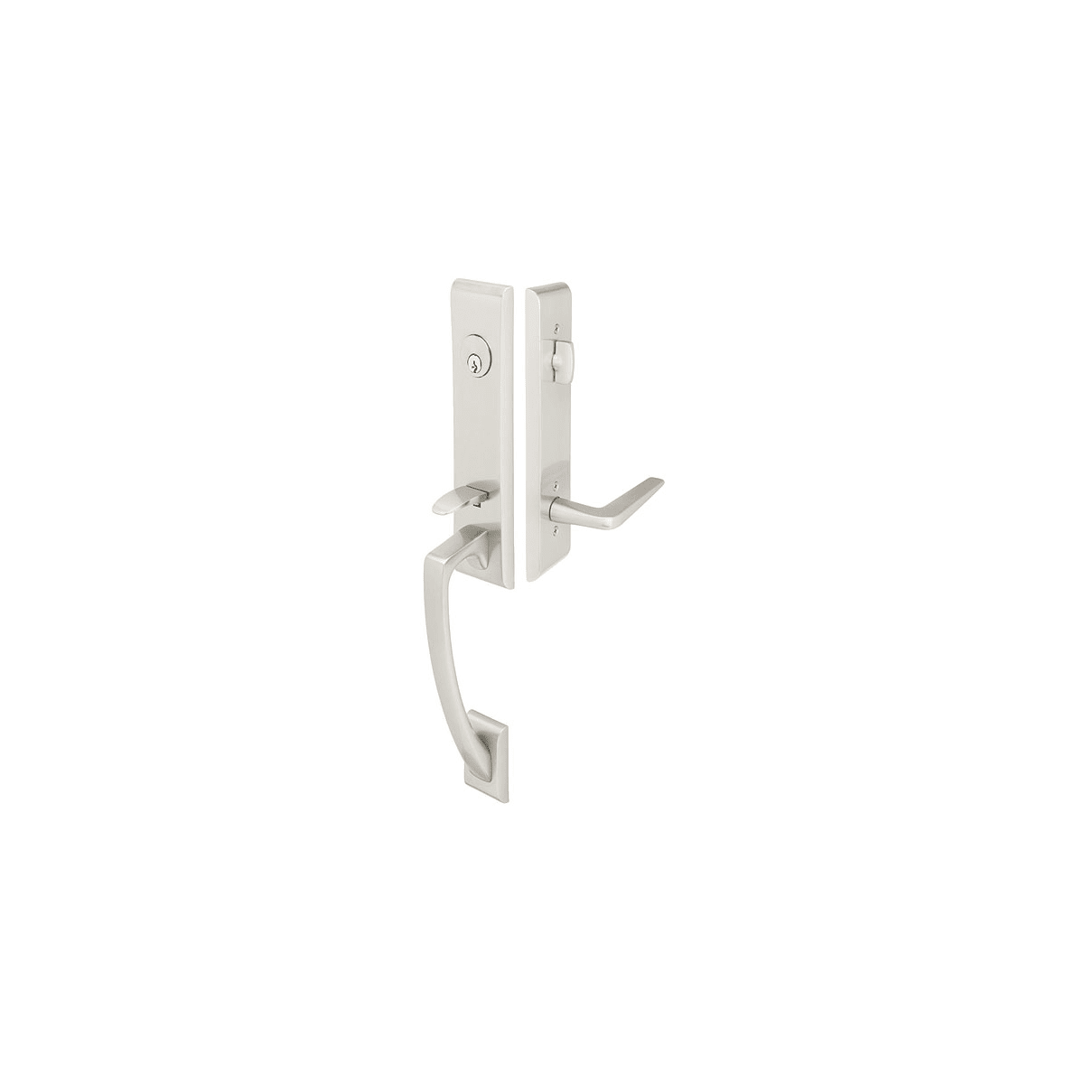 Emtek Apollo Single Cylinder Keyed Entry Brass Modern Handleset