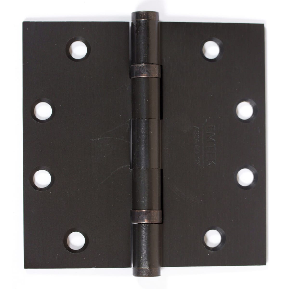 Emtek 4.5" x 4.5" Solid Brass Square Corner Ball Bearing Mortise Hinge - Pair
