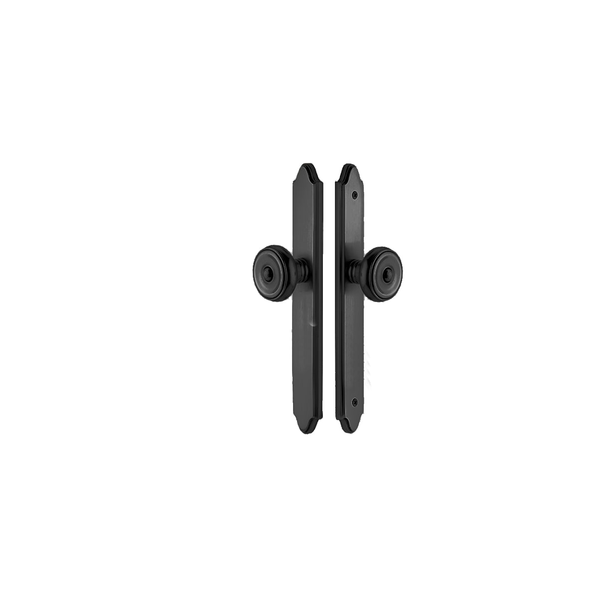 Emtek 11 Inch Stretto Concord Passage Sideplate Entry Set from the Classic Brass Collection