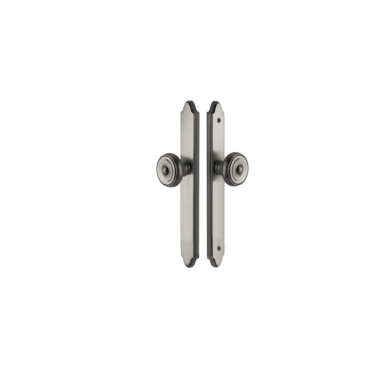 Emtek 11 Inch Stretto Concord Passage Sideplate Entry Set from the Classic Brass Collection