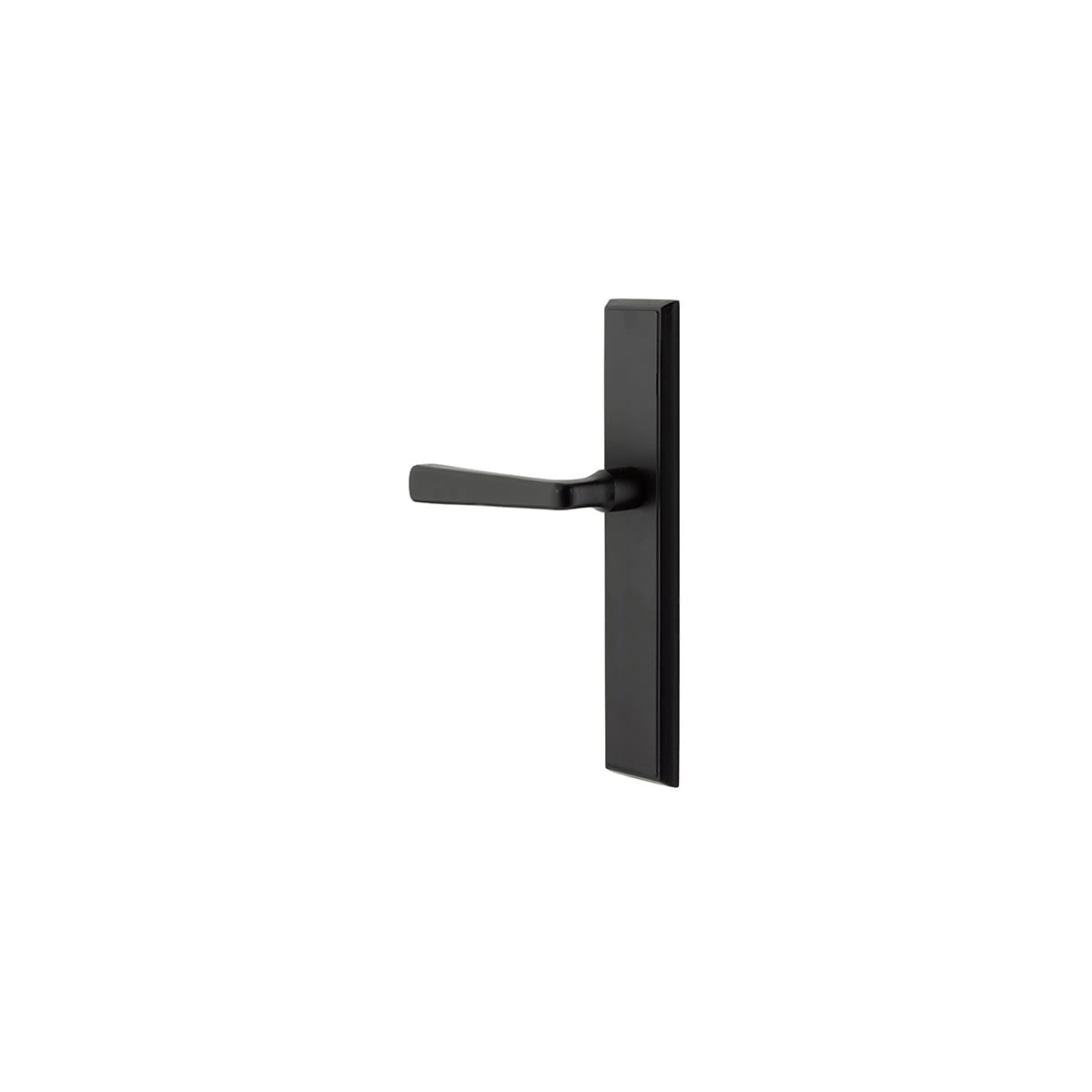 Emtek 10 Inch Stretto Rectangular Dummy Sideplate Entry Set from the Sandcast Bronze Collection