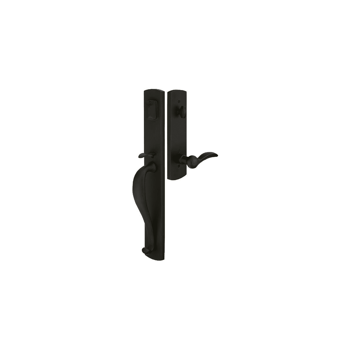 Emtek Creston Single Cylinder Keyed Entry Sandcast Bronze Handleset