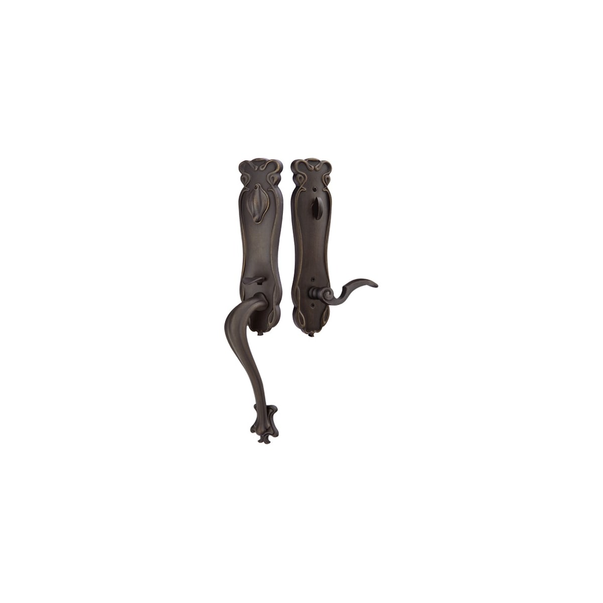 Emtek Single Cylinder Keyed Entry Tuscany Bronze Handleset