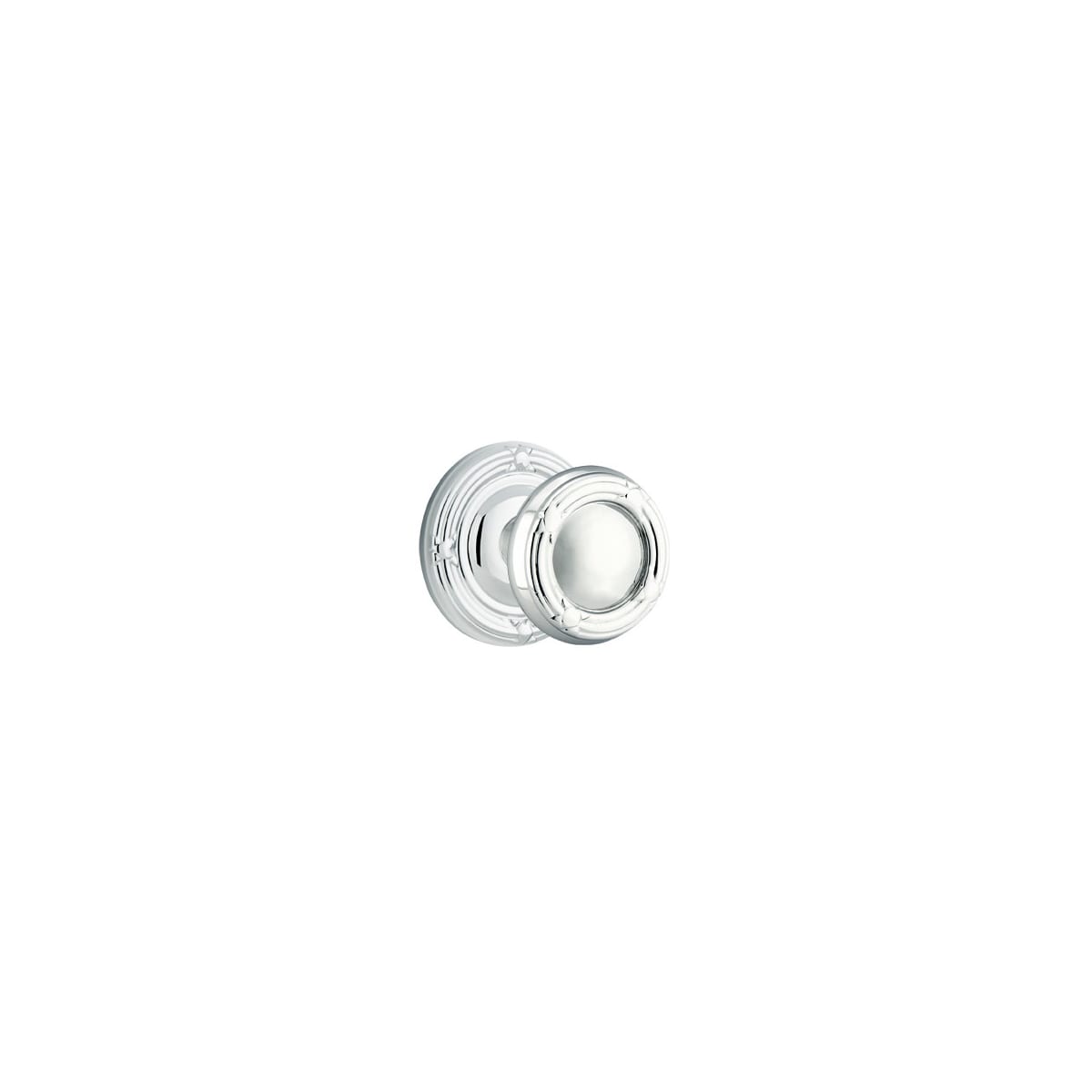 Emtek Ribbon And Reed Reversible Non-Turning Two-Sided Dummy Door Knob Set from the Designer Brass Collection