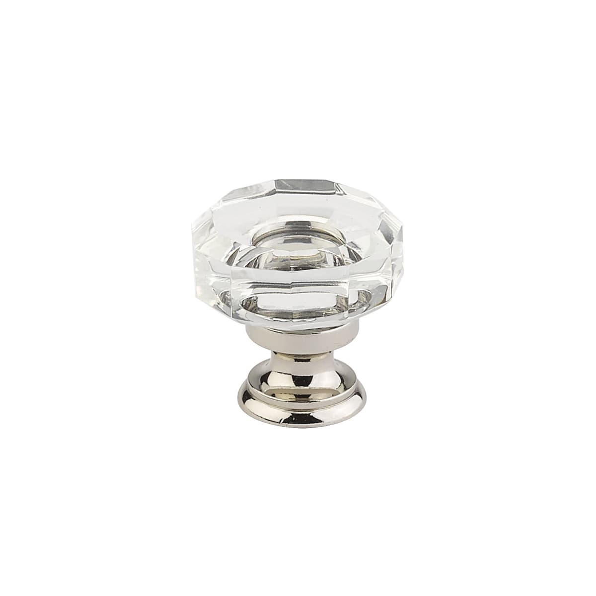 Emtek Crystal And Porcelain 1-3/8 Inch Geometric Cabinet Knob
