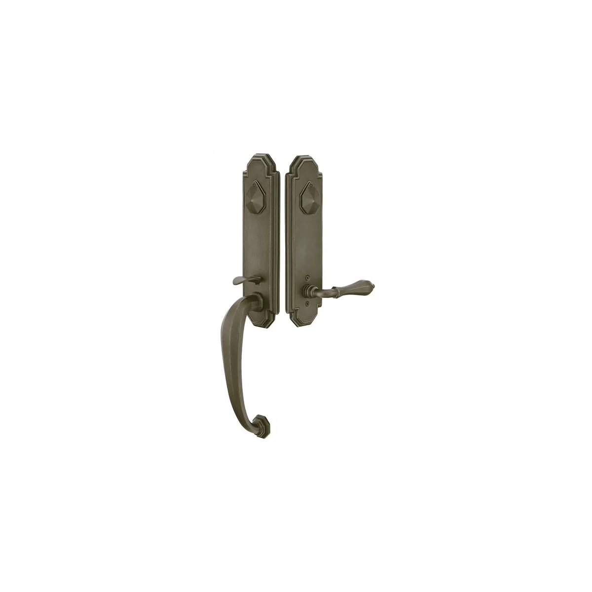 Emtek Octagon Double Cylinder Keyed Entry Tuscany Bronze Handleset