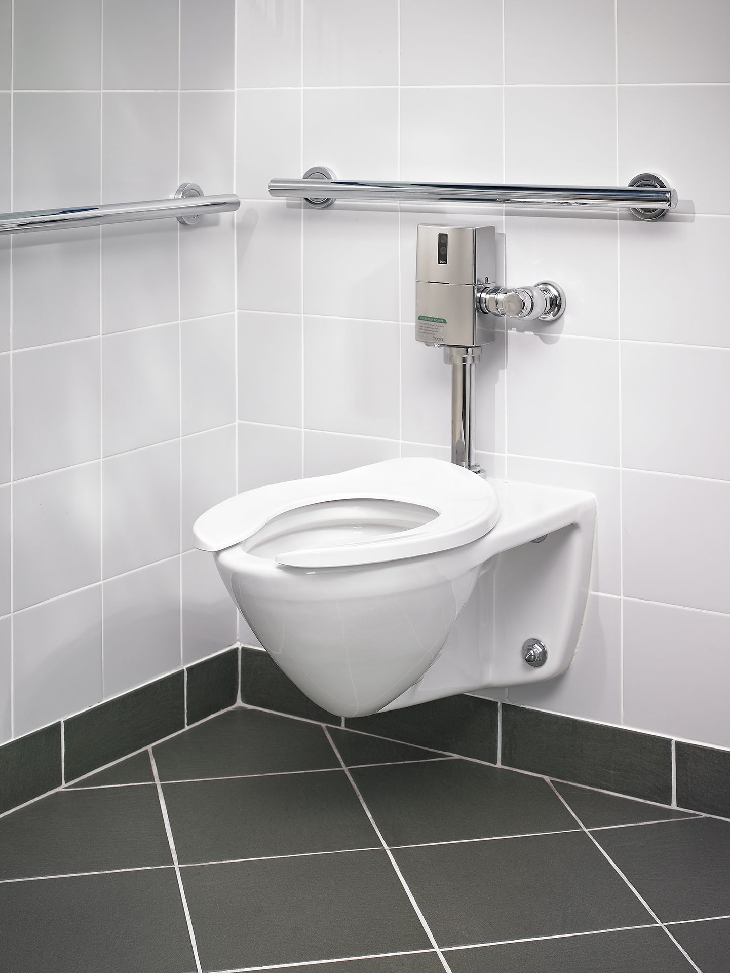 TotoUsa CT708E01 Commercial Flushometer High Efficiency Toilet, 1.