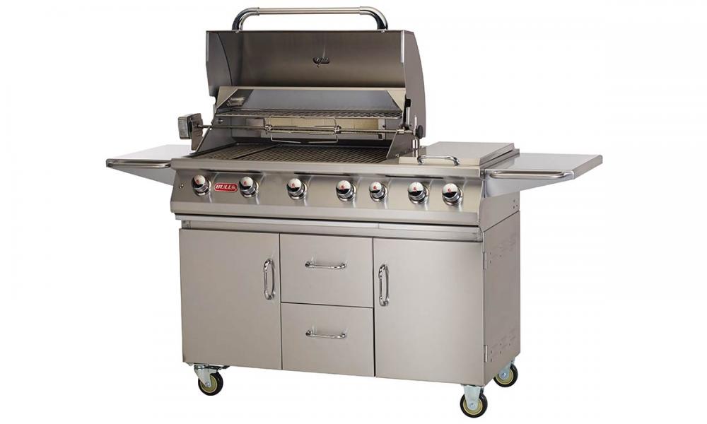 Bull BBQ Open 7 Burner Premium Grill Cart