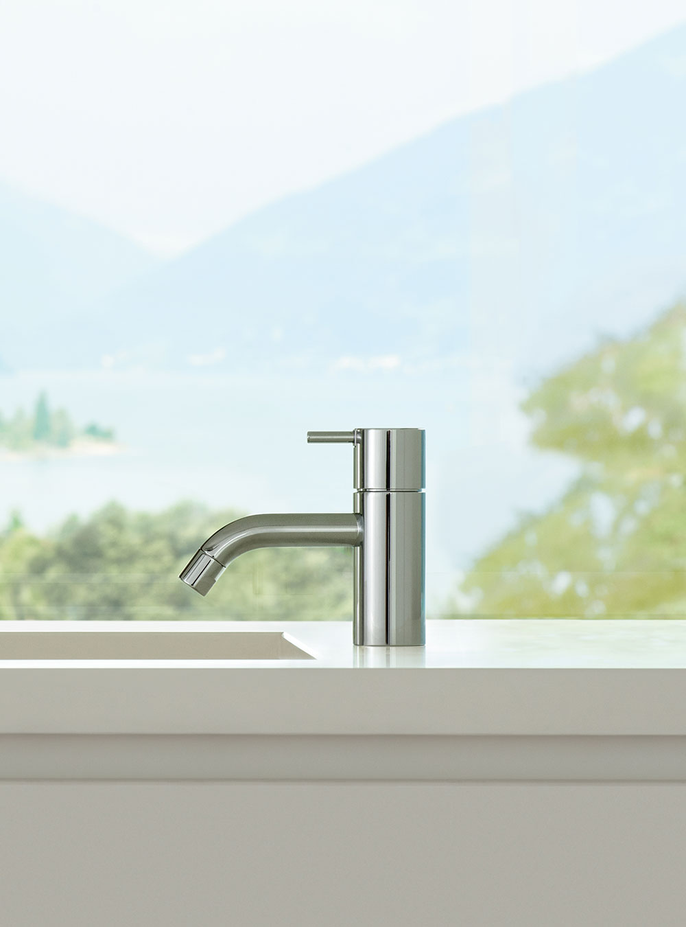 Vola - HV1-Brushed chrome - One-handle mixer-HV1-Brushed chrome 