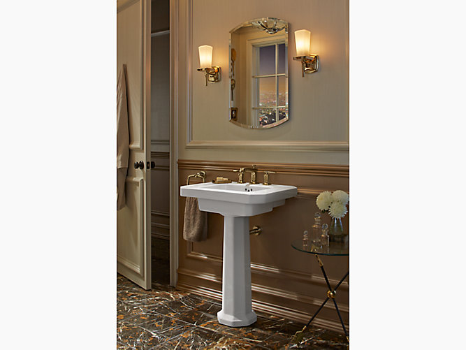 Model: K-3073-NA | Kohler Archer®   20" W x 31" H aluminum single-door medicine cabinet, beveled edges