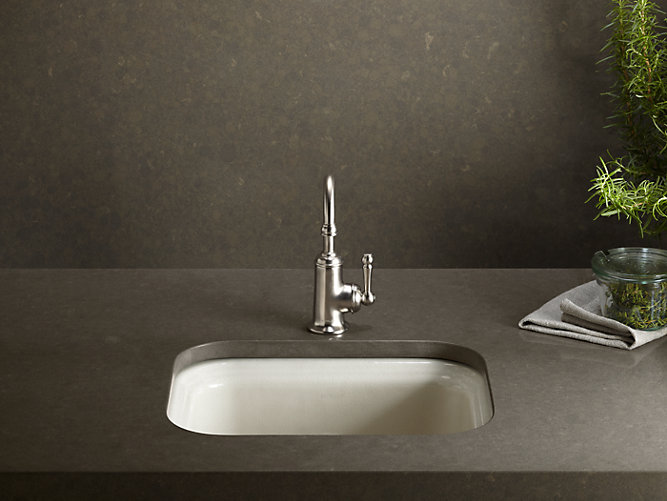 Model: K-6589-U-FE | Kohler Northland™   15" x 12-3/8" x 7-5/8" under-mount bar sink