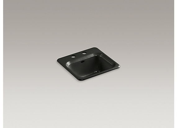 Kohler Northland™   15" x 15" x 7-5/8" top-mount bar sink with 2 faucet holes
