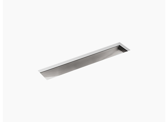 Kohler Undertone®   43" x 8-1/4" x 6-5/16" under-mount single-bowl trough kitchen sink