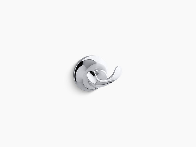 Model: K-11375-BN | Kohler Forté®   Sculpted double robe hook