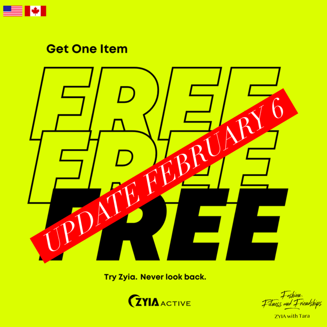 Zyia Free Item Update February 6