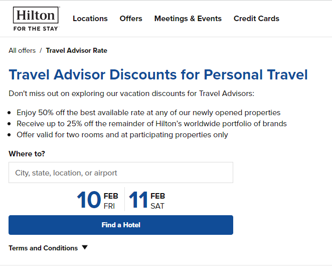 TA ONLY Discounts & Rates