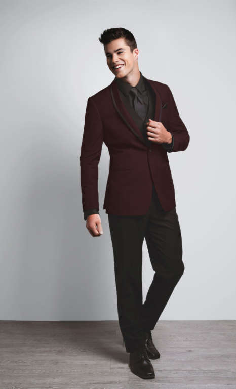 Johnny Wilde Burgundy Tux