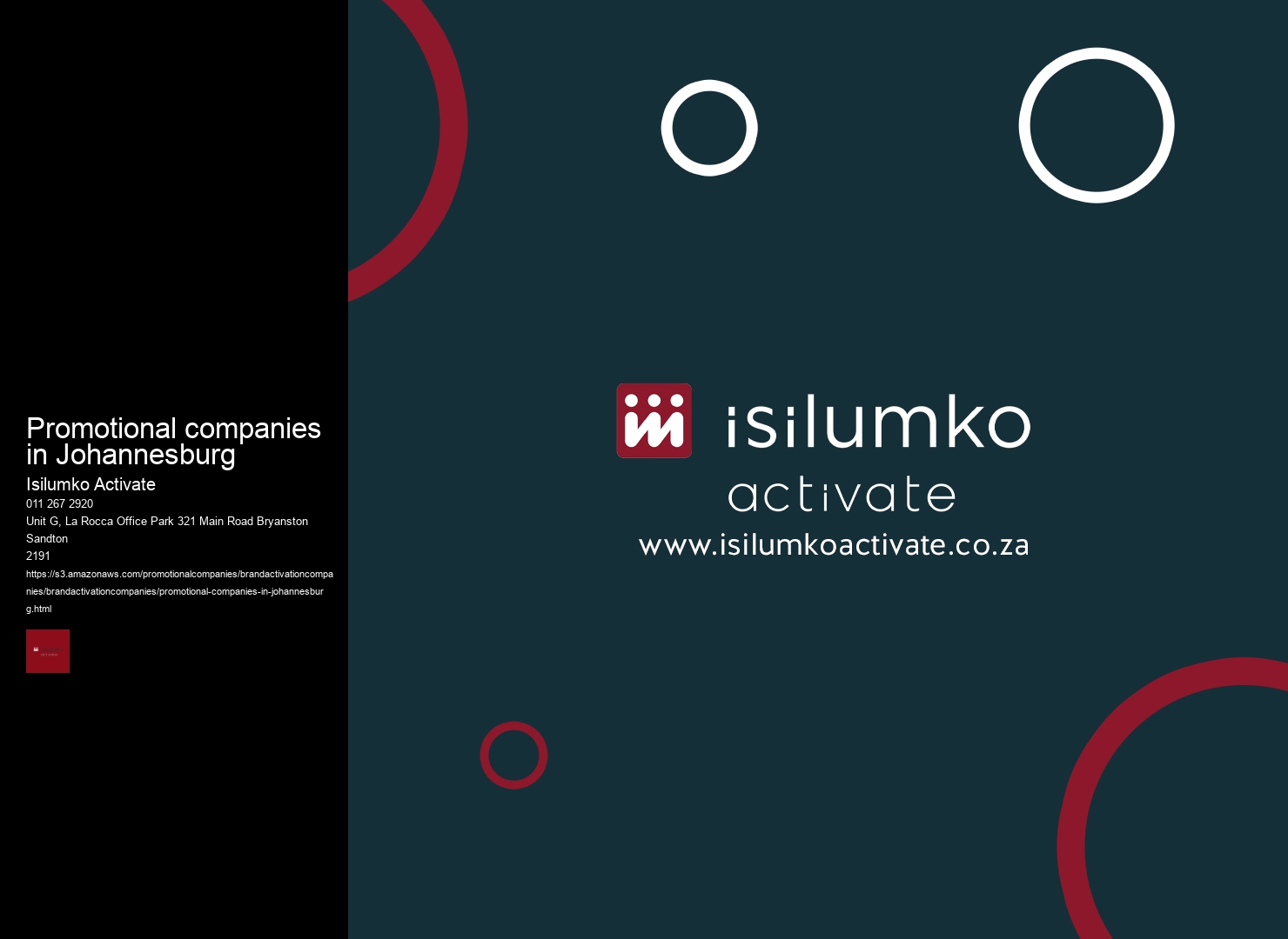 promotional companies in Johannesburg