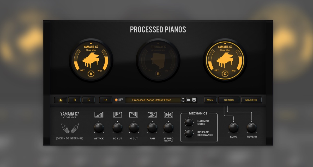 Sound design with Processed Pianos