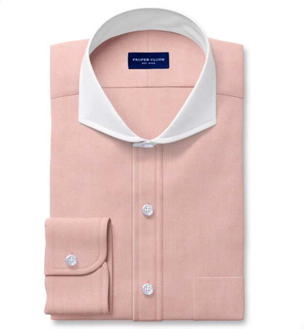 open lace back dress Buy Peach Pink Cotton Stretch Oxford Shirt | Casual Pink Solid Shirt for  Men Online