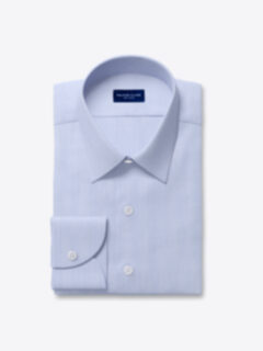 Custom Non-Iron Blue Fine Stripe Shirt Shirt