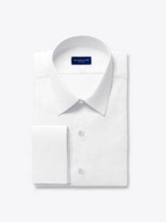 Custom DJA Sea Island White Royal Twill Shirt