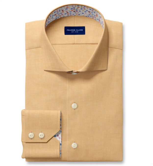 gold dress shirts 009SL Cha/Gold Solid Slim Fit Dress Shirts Champagne/Gold –  GoldStandardClothing main image 1