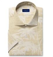 Shop Isola Sand Cotton Linen Placement Palm Tree Print
