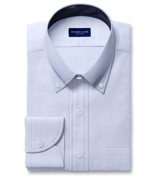 American Pima Light Blue Oxford Cloth Dress Shirt Shirt by Proper Cloth