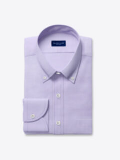 Custom Men's Lilac Heavy Oxford Dress Shirt Shirt